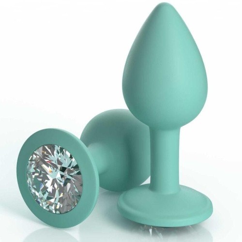 Hook up Crothless Secret Gem - Анальная пробка с трусиками, XL-2XL, 7.1х3.3 см